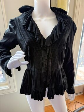 Ralph Lauren Collection Black Deerskin Jacket